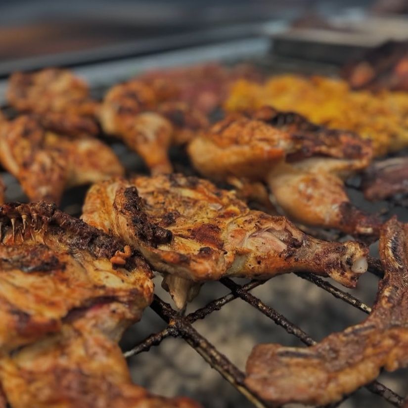 Live Grilling Action - Fresh BBQ